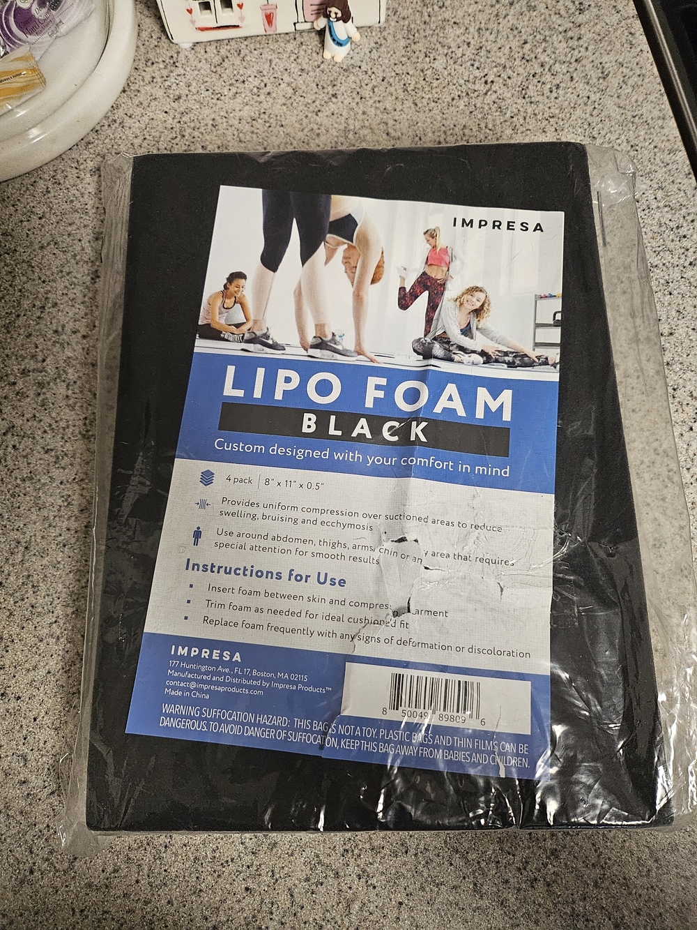 Lipo Foam Black - Comfort Foam Inserts
